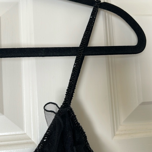 Cache Vintage Black Beaded and Lace Dress - Picture 4 of 5